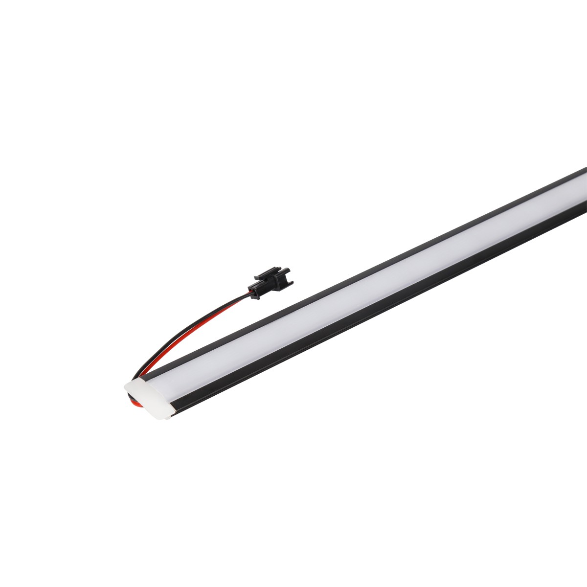 嵌入式衣柜展示柜LETOU.COM氧化黑色酒柜层板嵌入式LED灯条